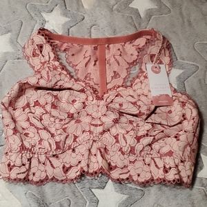 Lane bryant/Cacique rose color bralette 14/16